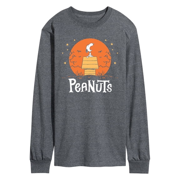 Peanuts - Snoopy Howling - Men's Long Sleeve Graphic T-Shirt