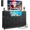black, variant on Dresser TV Stand for 45/50/55 Inch TV Entertainment Center with LED Lights & Charging Station 8 Fabric Drawers & Open Shelves for Living Room Hallway Wood Top