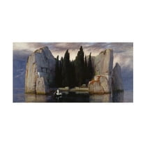 Trademark Fine Art Arnold Bocklin The Isle of the Dead Canvas Wall Art - 16x32
