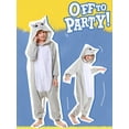 thumbnail image 4 of Cat Onesie Pajama Kids Unisex Animal Costumes Polyester One-Piece Sleepwear for Boys and Girls 8-10Years, 4 of 6