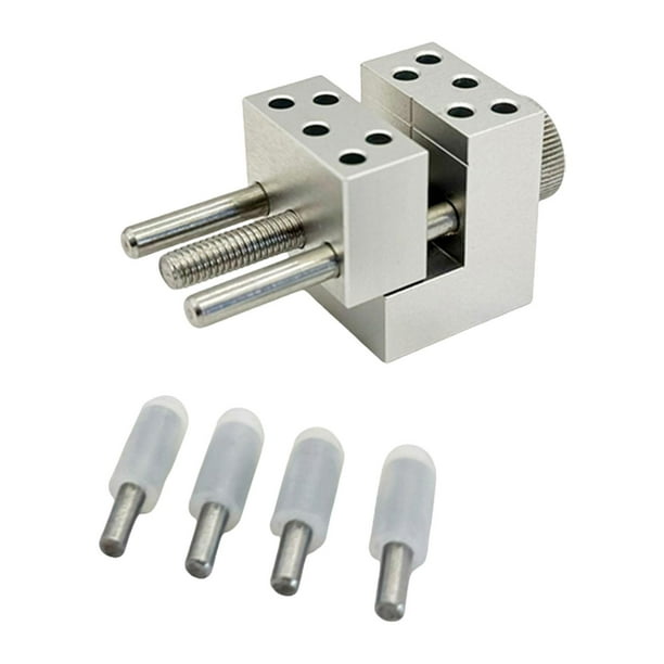 Tornillo de banco de fácil uso, aleación de aluminio resistente, abrazadera de banco pequeña profesional para 4 Varilla de sujeción