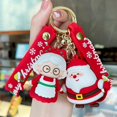 thumbnail image 4 of LLavero de silicona para árbol de Navidad, muñeco de nieve, accesorios colgantes, muñeca de pegamento suave, llaveros bonitos, regalos de joyería, 4 of 4