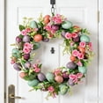 thumbnail image 7 of Blaxill Easter Wreath, Front Door Decorations, Artificial Greenery, Spring Home Decor, Multicolor 15.75"x15.75" Plastic, Indoor Outdoor Party Garden, 7 of 7