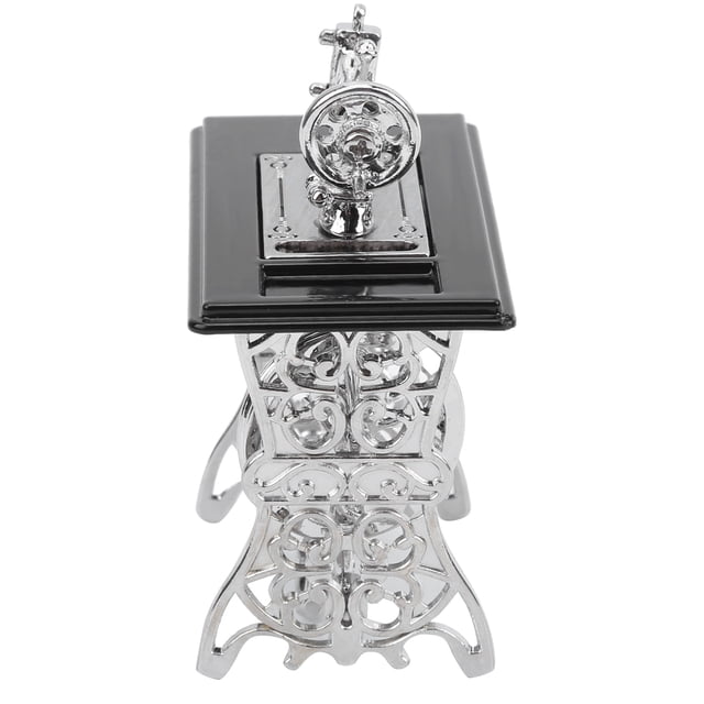 Muebles de casa de mu?ecas de estilo vintage, máquina de coser en miniatura, dise?os exquisitos para casas de mu?ecas para ni?os(Máquina de coser de simulación) Amonsee NO