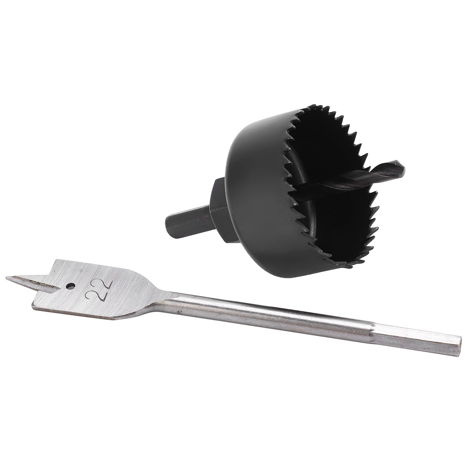 3Pcs Hole Saw Set Lock Installation Kit Durable Carbon Steel Power Drill Hole Cutter Durable Carbon Steel Power Drill For Opening Holes In Wood Plywood Gypsum Board Plastic