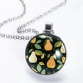 thumbnail image 2 of Pear Elegant Glass Circular Pendant Necklace - Stunning Jewelry for Every Occasion, 2 of 5