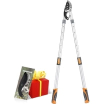 AIRAJ Heavy Duty Extendable Anvil Loppers - 27-41" Telescoping Handle, Compound Action, 2" Cutting Capacity, SK5 Spare Blade (Tree Trimmer for Thick Branches)