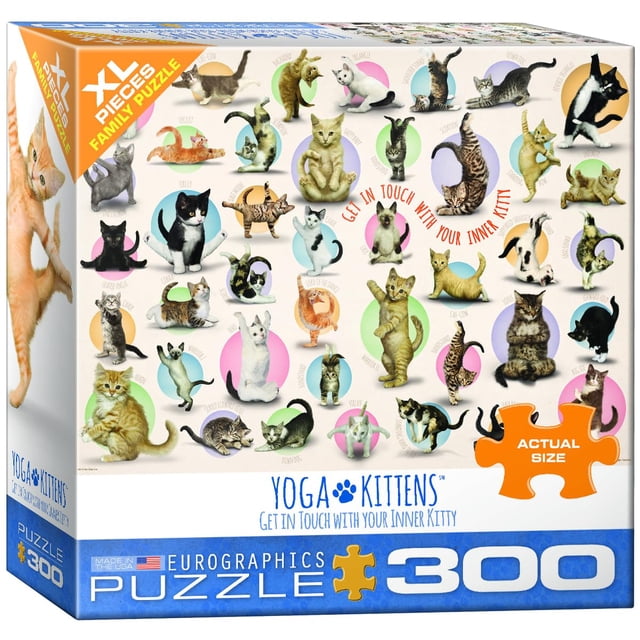 Puzzle EuroGraphics Yoga Kittens 500 piezas