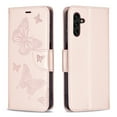 thumbnail image 4 of Galaxy A13 5G Wallet Case,Dteck Magnetic Butterfly Pattern Leather Card Pocket Case Hybrid Rubber Kickstand Cover with Strap for Samsung Galaxy A13 5G 6.5-inch,Pink, 4 of 6