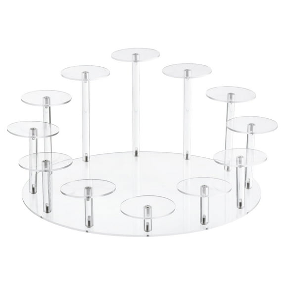 Uxcell Acrylic Cupcake Stand for 12 Cupcakes, Dessert Stand Pastry Serving Platter for Wedding Birthday Tea Party