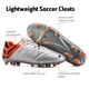 thumbnail image 3 of Botines de fútbol para hombre DREAM PAIRS talla 11 plateado y naranja, 3 of 7