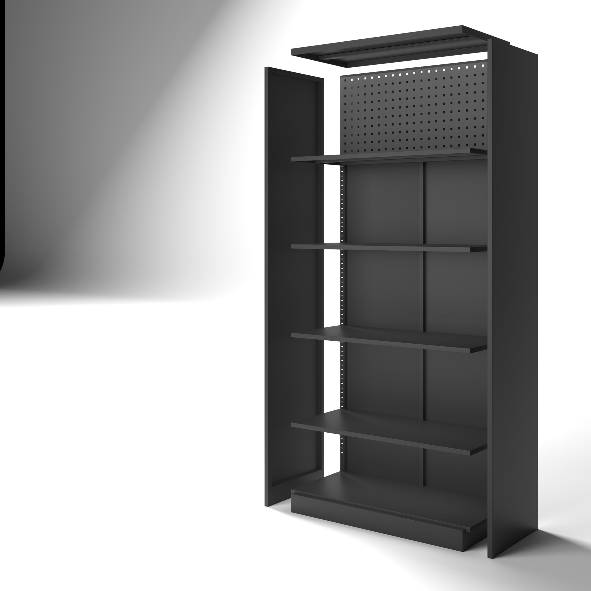 70 inches, Modern Kitchen Storage Cabinet, 6 Adjustable shelves Metal Storage Locker