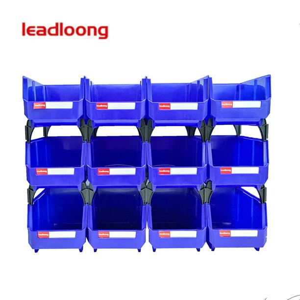 LEADLOONG V2 pieza contenedor 12 Uds 8X5x4in/20*13*11cm caja organizadora de herramientas para artículos diversos adecuada para escritorio de oficina y almacenamiento de accesorios de coche