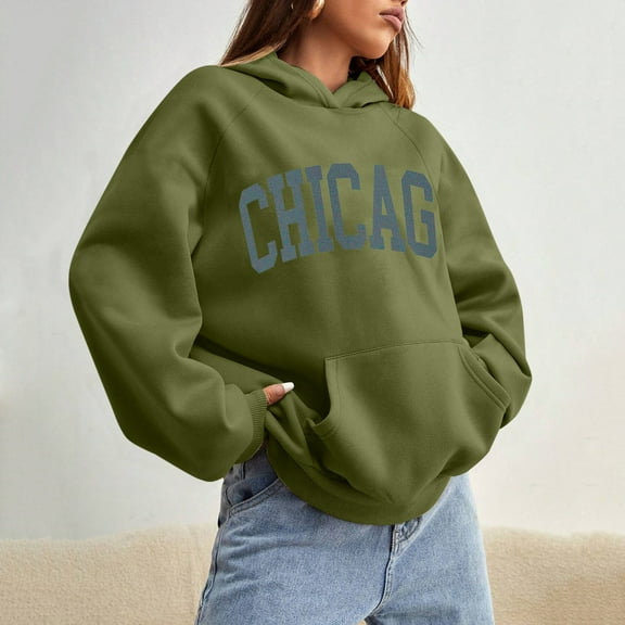 TTHXQING Hoodies For Women Preppy Fall Essentials Graphic Hoodie Y2K Casual Lightweight Fashion Sweatshirt Women'S Plus Size Clothes Clearance Ag L