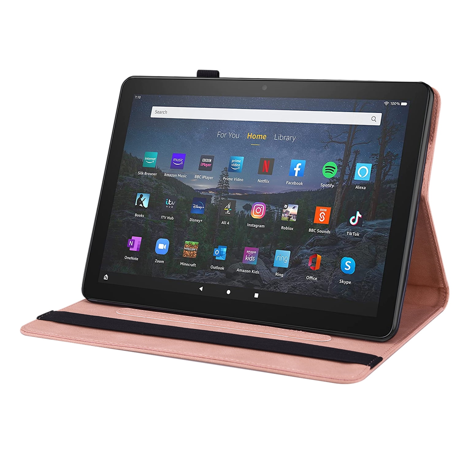 Allytech iPad Pro 11 Case (1st/2nd/2rd Gen), iPad Pro 11 2021 Case, Premium PU Leather Slim Multi Angle Stand Shockproof Pencil Holder Protection TPU Back Cover Case for Apple iPad Pro 11-inch,Pink