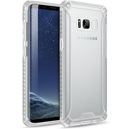Poetic Affinity Slim Fit Dual Material Protective Bumper Case for Samsung Galaxy S8 Clear