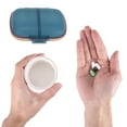 thumbnail image 4 of Unique Bargains 1 Pc 8 Grids Double Layer Pill Case for Travel Blue, 4 of 6