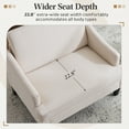thumbnail image 4 of Bezseller Oversized Accent Chair with High Back, Armchair for Living Room or Bedroom, Beige, 4 of 10