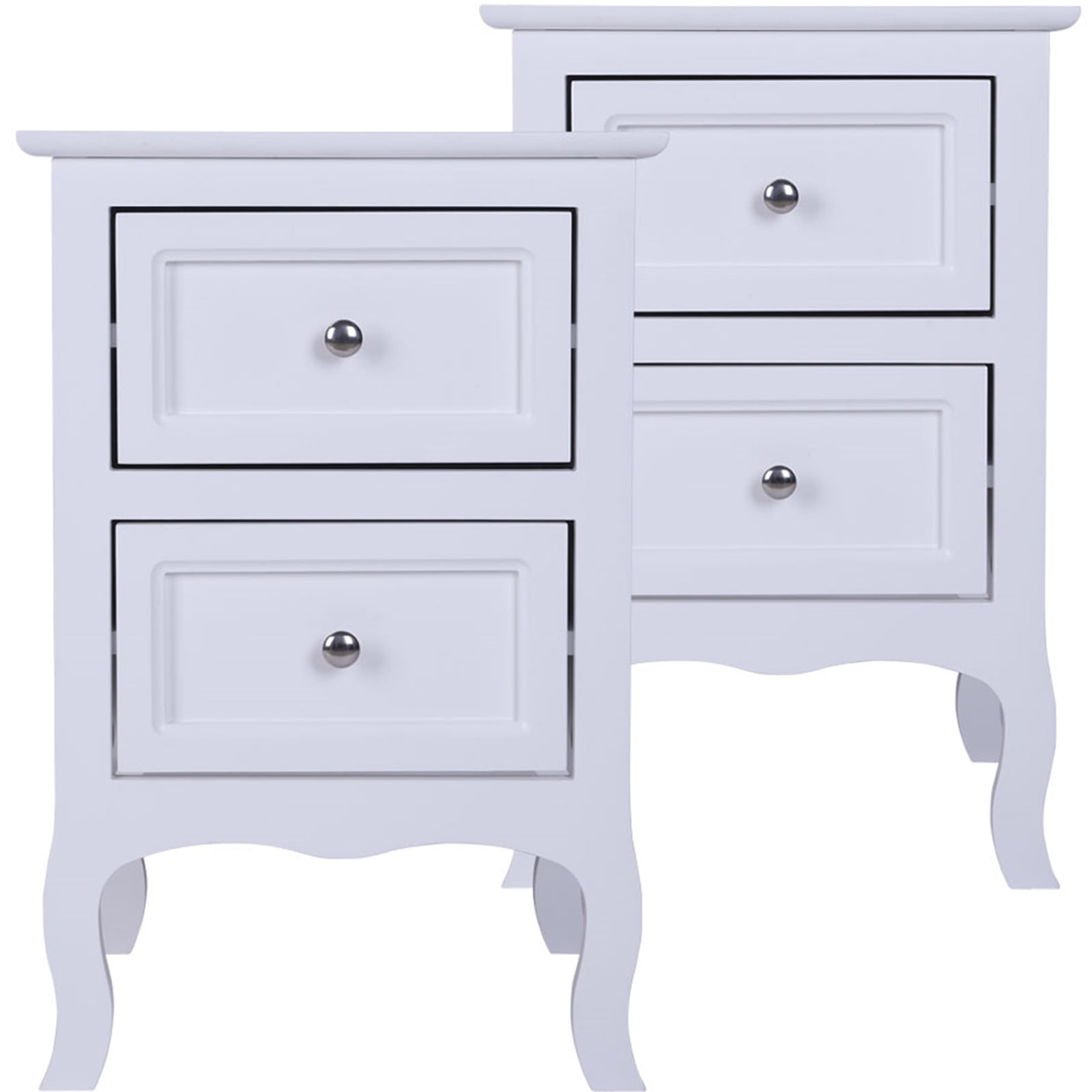 Nightstands Set of 2, Country Style End Table Nightstand Side Table
