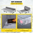 thumbnail image 5 of VEVOR Shower Curb Kit, 48"x48" Watertight Shower Curb Overlay with 4" PVC Central Bonding Flange, 4" Stainless Steel Grate, 2 Cuttable Shower Curb and Trowel, Shower Pan Slope Sticks Fit for Bathroom, 5 of 9