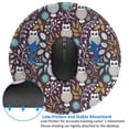 thumbnail image 4 of Disketp Forest Cute Owl Small Mouse Pad 7.9x7.9 Inches,Washable Round Mousepad for Office Laptop Computer,Non-Slip Rubber Base Mouse Pads for Wireless Mouse, 4 of 8