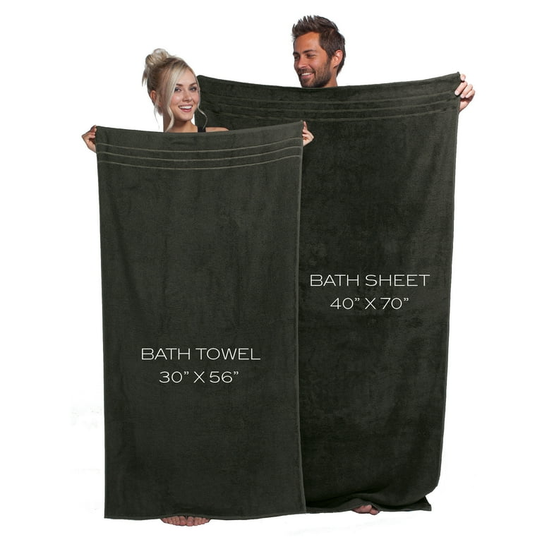 Bamboo Bath Sheet - Stone by Cariloha for Unisex - 1 Pc Towel 