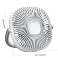 thumbnail image 5 of YIGSECU 3 Tent Fan with LED Lights 2400mAh Battery Long Working Time Essential for Camping, 5 of 20