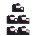 thumbnail image 2 of Wosthever Juego de ovillos de lana de 50g y 20g, Kit de hilo de ganchillo de 2 hilos para tejer, suéter para bebé, manta, hilos, accesorios de costura de Negro 5piezas Wosthever CBP184587, 2 of 4