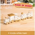 thumbnail image 1 of Adorno de tren de madera para Navidad, bonito tren de juguete pintado con Papá Noel, muñeco de nieve, manualidades para la fiesta de Navidad de Año Nuevo 2022, regalos de Navidad, 1 of 5