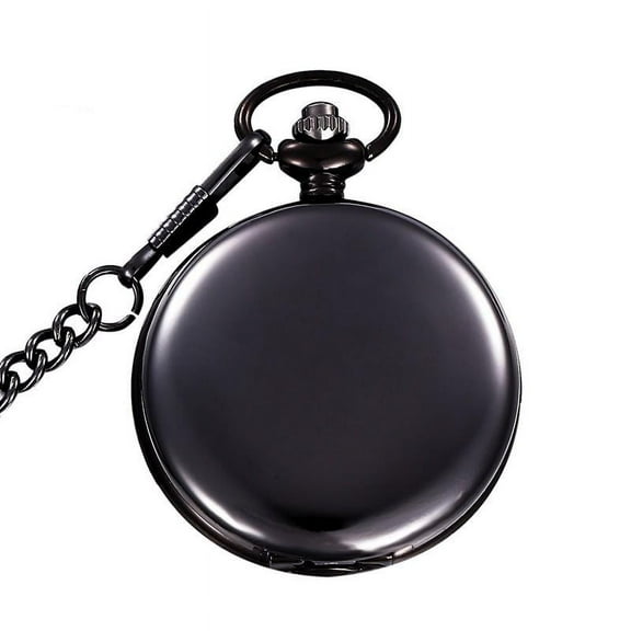 Gifts Classical Polish Smooth Double Face Pocket Watch