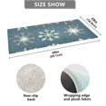 thumbnail image 3 of Cute Christmas Snowflakes Bathroom Rug 39x20 Non Slip Quick Dry Washable Bathroom Mats for Bedroom Living Room Kitchen, 3 of 7