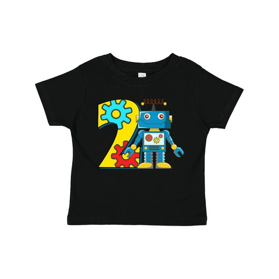 Inktastic 2nd Birthday Robot Boys or Girls Toddler T-Shirt