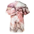 thumbnail image 5 of TSADFHJI Hauts de Noël pour Femmes Fête Printemps Été Imprimé Coloré Manches Courtes Col Rond T-Shirt Haut TG Café, 5 of 5