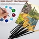 thumbnail image 5 of Juego de de Pinceles para Pintar, 10 Piezas, Pinceles de Nailon para Manualidades, 3 Piezas, Bandeja de Pintura Redonda, para Pintar, 5 of 6