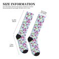thumbnail image 4 of Pofeuu Strawberry And Flowers Print Compression Socks for Women & Men Circulation - Best Support for Nurses,Running,Athletic,Sports, 4 of 7