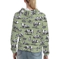 thumbnail image 7 of Uemuo Farm Cows Pattern Women's Hoodie with Eye-catching Drawstrings- Casual Pullover Hoodie with Kangaroo Pocket, Stylish Hooded Sweatshirt-Medium, 7 of 7