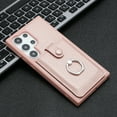 thumbnail image 5 of ELEHOLD Case for Samsung Galaxy S25 Ultra, PU Leather Wallet Case with Card Slot, 360° Rotating Ring Stand Cover,Rosegold, 5 of 8