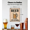 thumbnail image 2 of Vintage Metal Bar Sign - Humorous Bar Decor for Home, Unique Bar Wall Decor, Beer Drinker Gifts | Cool and Funny Wall Art for Bar, Basement, Apartment, Garage, Man Cave (Yes Beer), 2 of 12