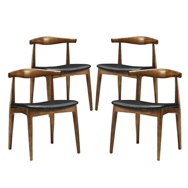 Hawthorne Collections Dining Chair in Black (Set of 4)