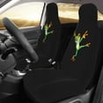 thumbnail image 3 of KAKALAD Dancing Tree Frog Car Accessories Seat Covers Set Vehicle Seat Covers Universal Front Seats Protector 2 Pcs, 3 of 9
