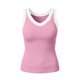 thumbnail image 4 of Mujeres Blusas de Verano sin Mangas Cuello en V Cuello Sólido Camiseta, Poliéster Suave Desgaste Diario Casual, Longitud Regular, 4 of 5