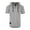 D Grey / D Grey, variant on ZIMEGO Mens Short Sleeve Hoodie - Thin Color Block Raglan Henley T Shirt