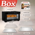 thumbnail image 4 of Gourmia 4-Slice Air Fryer Toaster Oven — Digital Countertop Oven with 12 Presets, Stainless Black, 4 of 10
