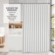 thumbnail image 2 of Clara Clark Cortina de ducha blanca – Cortinas de ducha impermeables para baño, cortina de ducha de tela tipo gofre, cortina de baño resistente, cortina de ducha de tela de 72 x 72, cortina de ducha d, 2 of 5