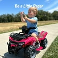 thumbnail image 3 of Hikiddo 6V Ride-on Toy for Toddlers, Kids ATV 4 Wheeler for 1-3 Boys & Girls with Music - Rose Pink, 3 of 8