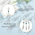 thumbnail image 6 of 36Pcs 9 Colors Alloy Dream Catcher Charms European Dangle Charms with Plastic Evil Eye Woven Net with Feather Pendant for DIY Bracelet Necklace Jewelry MakingHole: 4.5mm Colorful, 6 of 7