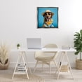 thumbnail image 3 of Stupell Industries Dog with Aloha Shirt Animals & Insects Painting Gray Floater Framed Canvas Art Print Wall Art, 25 x 25, 3 of 10