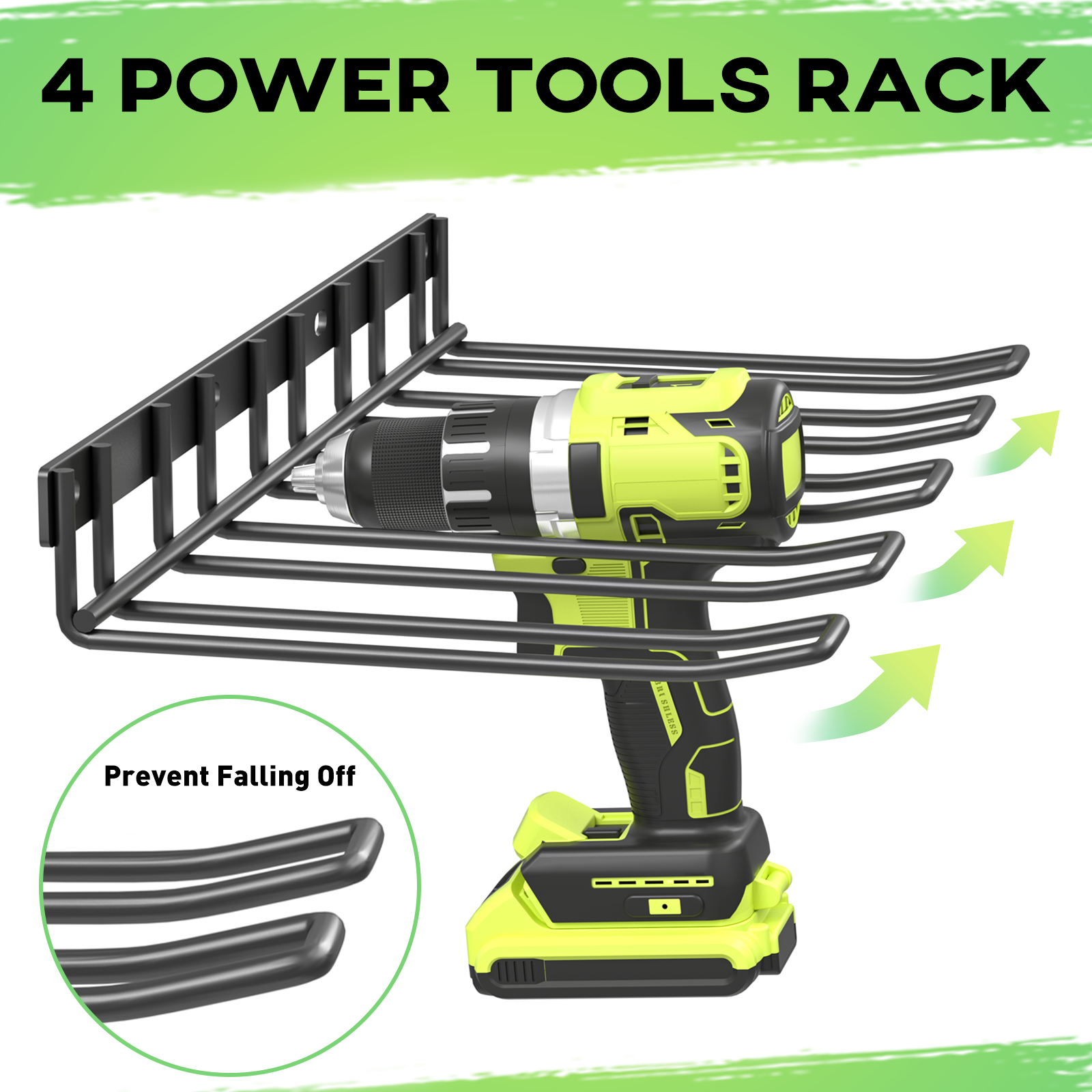 Yeabett Power Tool Organizer, 2-Pack Wall Mount Drill Holders photo 4