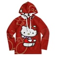 thumbnail image 6 of Hello Kitty Hooded Hoodies for Girls Boys, Kids Pullover Hooded with Pocket, Casual 3D Print Long Sleeve Sweatshirt Hoodies, 6 of 6