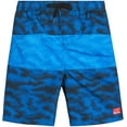 thumbnail image 3 of Big Chill Boys' Rash Guard Set - 2 Piece UPF 50+ Swim Trunks and Long Sleeve Swim Shirt (Little Kid/Big Kid), 3 of 6